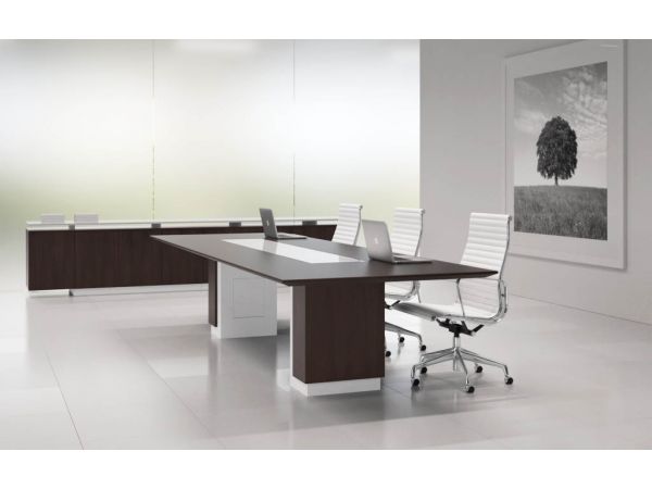 Meet Integrated Glass Inset Conference Table